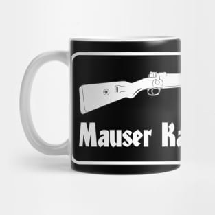 German Mauser 98k carbine in white frame Mug